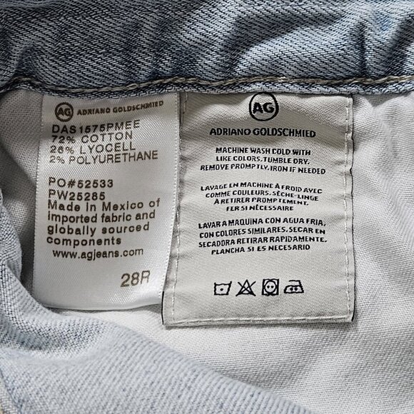 AG Adriano Goldschmied Jeans Womens 28R Blue High Rise Ex Boyfriend Slouchy Slim - Picture 12 of 16